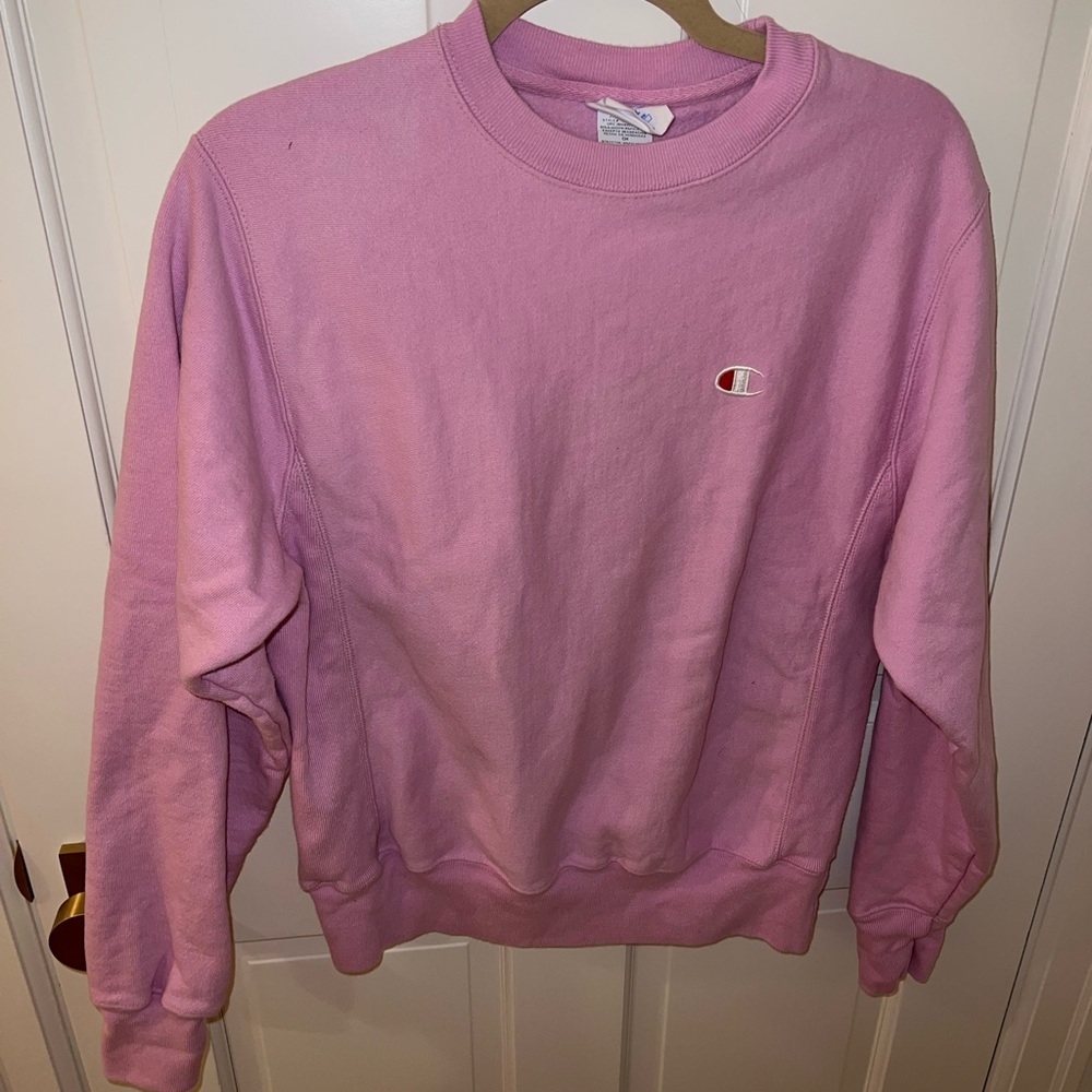 UO Champion pink crewneck sweatshirt